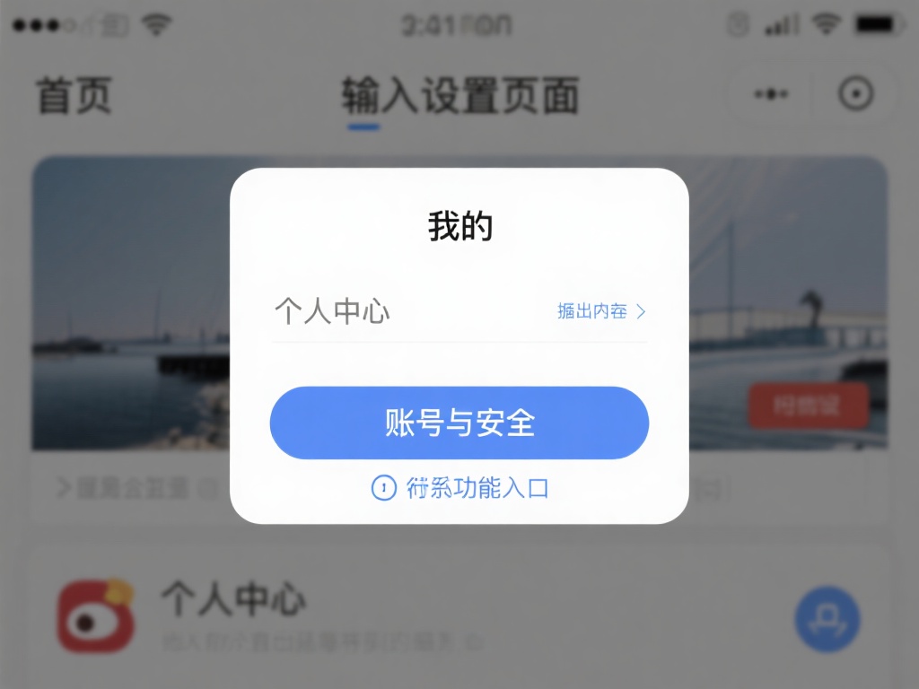 进入设置页面：在首页找到“我的”或“个人中心”选项